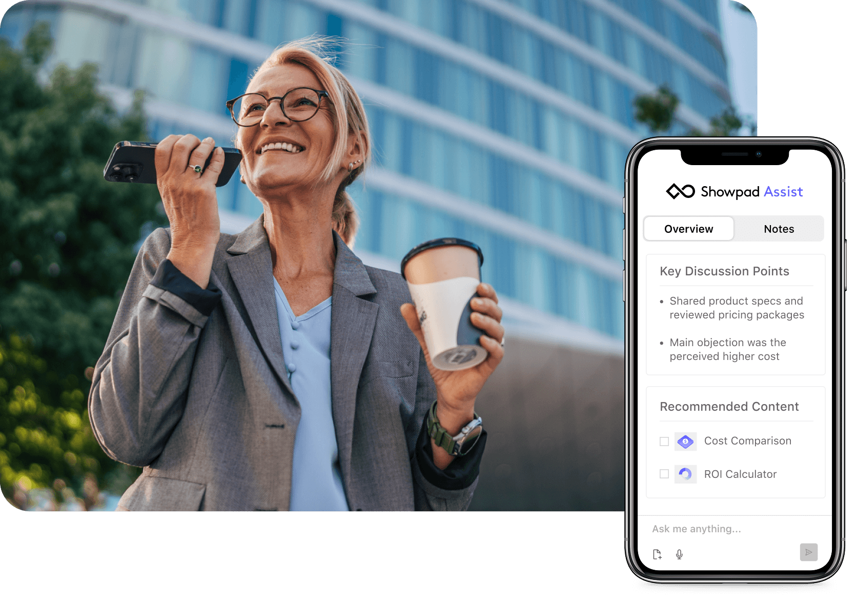 AI homescreen example