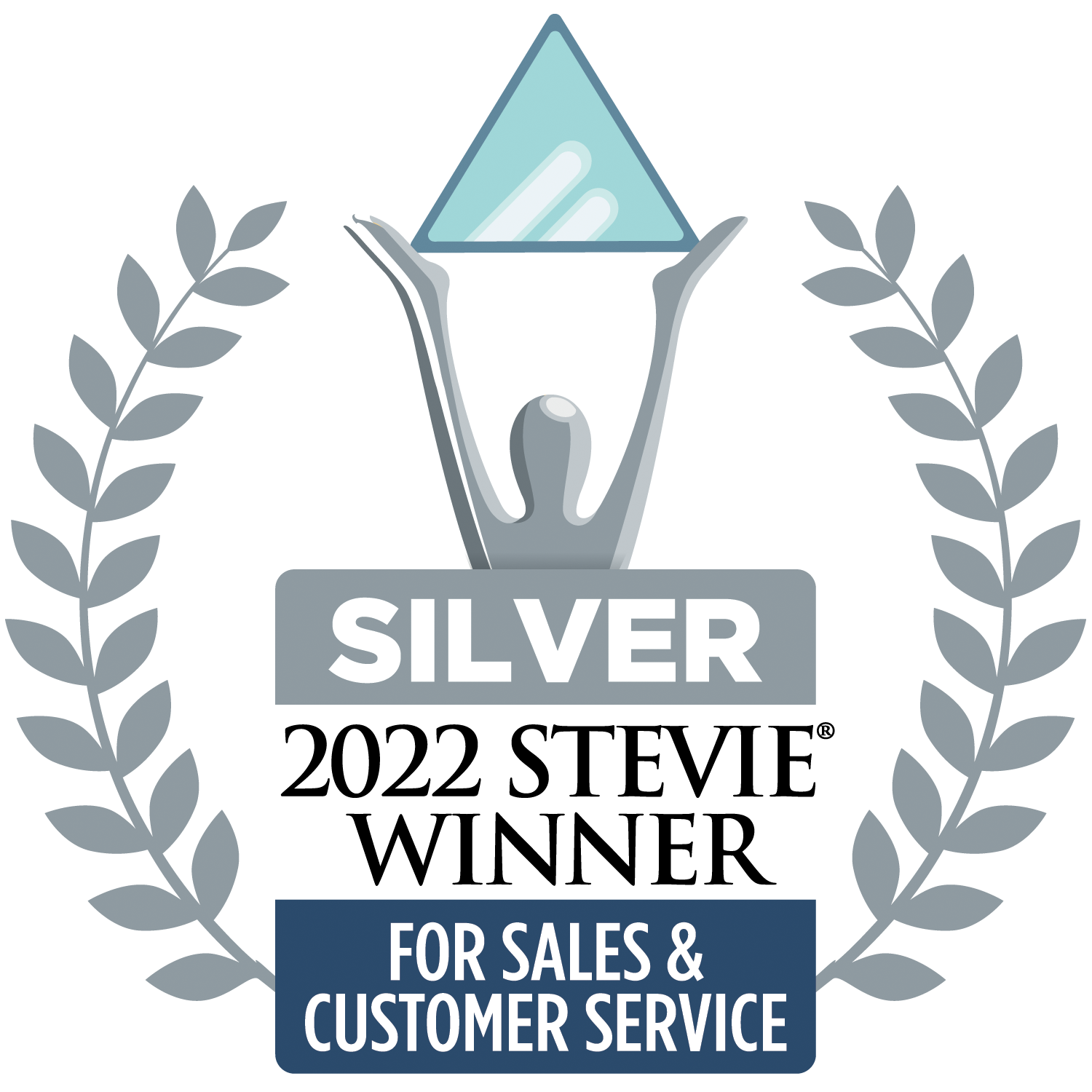 Bigtincan 2022 Silver Stevie Award badge