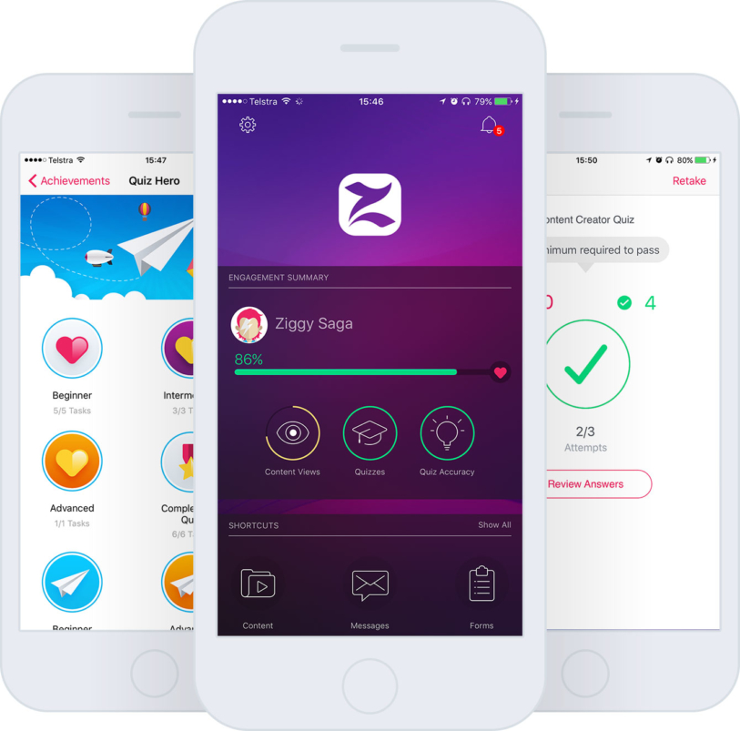 Deliver training screenshot